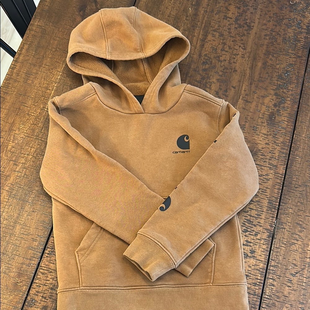 Carhartt Boy’s Brown Hoodie Sweatshirt